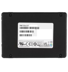 Твердотельный накопитель Samsung Enterprise SSD, 2.5"(SFF/U.3), PM1733a, 15360GB, NVMe PCIe 4.0 1x4, DP 2x2, R7500/W4100Mb/s, IOPS(R4K) 1600K/170K, MTBF 2M, 1DWPD/5Y, TBW 28032TB, OEM