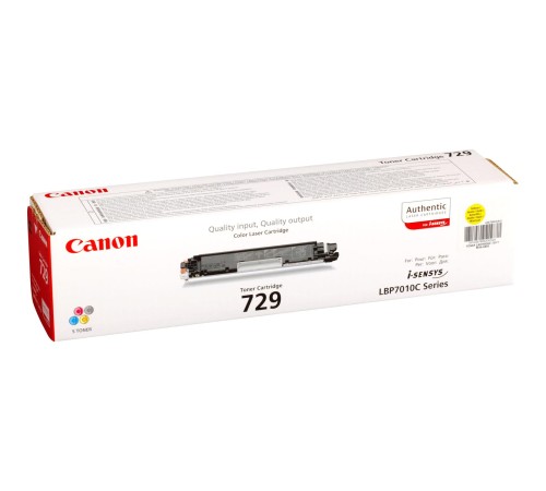 Тонер-картридж/ CLBP CARTRIDGE 729 Y EUR Тонер-картридж/ CLBP CARTRIDGE 729 Y EUR