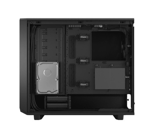 Корпус ПК без блока питания/ Case Fractal Design Meshify 2 Solid, Midi-Tower, 3x140mm, 2xUSB-A 3.2 + 1xUSB 3.2 Type-C E-ATX, ATX, mATX, mITX, Black
