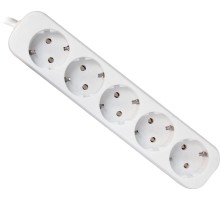 Удлинитель с заземлением Defender E530 3.0 м, 5 розеток (пакет)