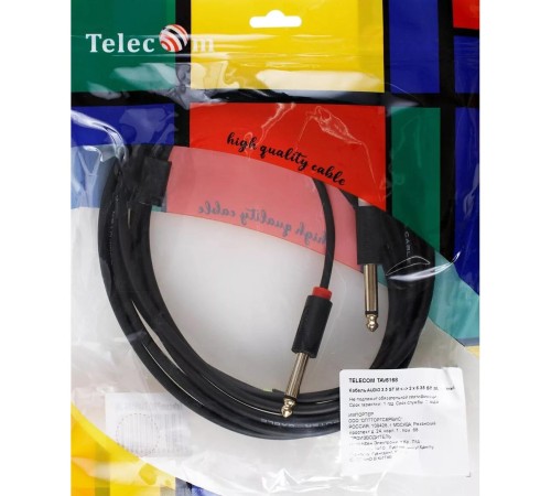 Кабель-адаптер/ Кабель-адаптер 3.5ST(M)/2X6.35 ST(M), 3м, Telecom PRO <TAV6168-3M> Кабель-адаптер/ Кабель-адаптер 3.5ST(M)/2X6.35 ST(M), 3м, Telecom PRO <TAV6168-3M>