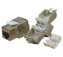  Модуль Keystone RJ45, Cat.6, STP, 180 градусов