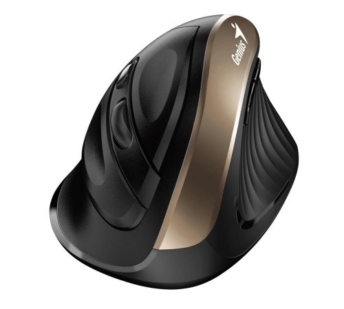 Мышь беспроводная Ergo 8250S черная (Champagne +Black), вертикальная эргономичная бесшумная мышь с подставкой для большого пальца Мышь беспроводная Ergo 8250S черная (Champagne +Black), вертикальная эргономичная бесшумная мышь с подставкой для большого пальца