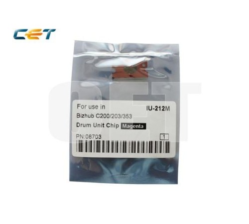-/ Чип драм-юнита для KONICA MINOLTA Bizhub C200 (CET) Magenta, (WW), (унив.), CET8703