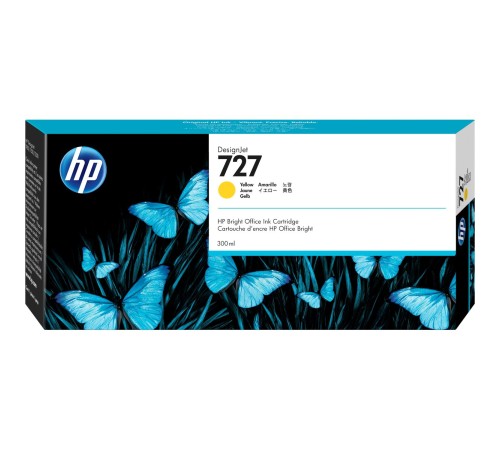 Картридж/ HP 727 300-ml Yellow DesignJet Ink Cartridge