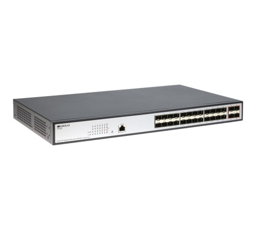 Коммутатор/ Managed L3 Switch 24x1000Base-X SFP, 4x10GBase-X SFP+, RJ45 Console, 19" w/brackets