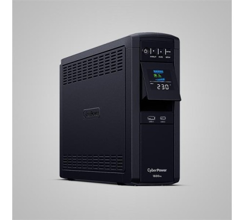 Источник бесперебойного питания Cyberpower CP1600EPFCLCD Line-Interactive 1600VA/1000W USB/RS-232/RJ11/45 (6 EURO)(замена CP1500EPFCLCD)