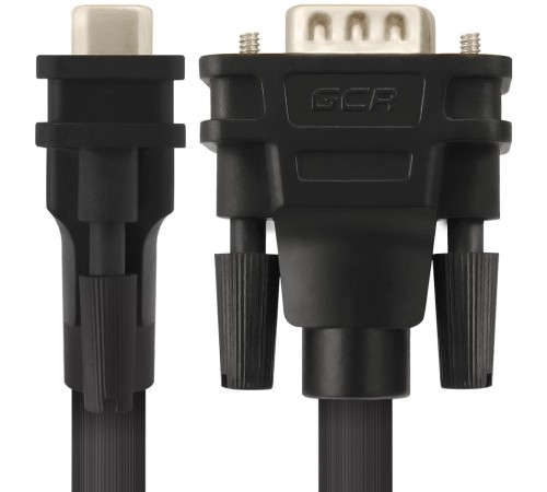 Greenconnect Кабель SVGA 20.0м чёрный, позолоченные контакты, ферритовые кольца, OD8.0mm. 15M / 15M Premium GCR-VM2VM2-20.0m, 28/28 AWG, двойной экран Greenconnect Кабель SVGA 20.0м чёрный, позолоченные контакты, ферритовые кольца, OD8.0mm. 15M / 15M Premium GCR-VM2VM2-20.0m, 28/28 AWG, двойной экран