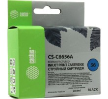 -/ Картридж струйный Cactus CS-C6656A №56 черный (20мл) для HP 450/5145/5150/5151/5550/5552/5650/5652/5