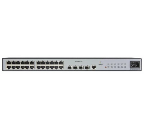 Коммутатор SNR Управляемый коммутатор уровня 2, 24 порта 10/100/1000Base-T и 4 порта 100/1000BASE-X (SFP)