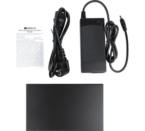 Коммутатор/ Unmanaged Switch 8x100Base-TX PoE, 1x1000Base-X SFP, PoE Budget 80W, metal case