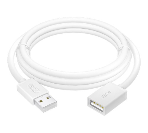 GCR Удлинитель 1.5m USB 2.0 AM/AF, белый, GCR-55063 GCR Удлинитель 1.5m USB 2.0 AM/AF, белый, GCR-55063