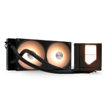 Водяное охлаждение для процессора/ Water Cooling System HSPD W1240 ARGB BLACK (280, 240mm, Black, ARGB/ Fans: 2x120mm, 71CFM, 27dBA, 1800RPM/ Pump height 62mm, 30dBA, 2500RPM, Rad thickness 27mm/ S: 1851, 1700, 1200, 20XX, 115X, AM5, AM4)