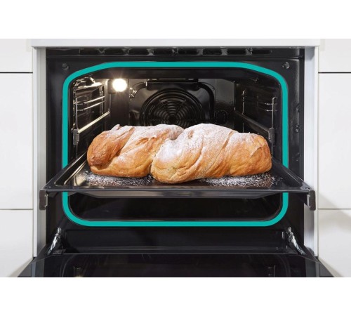 Плита Gorenje/ Плита Gorenje, полезный объем 70 л, эргономичные переключатели, сенсорный программатор IconLED, эмаль SilverMatte, очистка паром, индикатор остаточного тепла для каждой конфорки, дверца CompactDoor 2 стекла + 1 термослой, стеклокерамическая