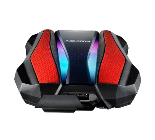 Внешний жесткий диск/ Portable HDD 2TB ADATA HD770G (Red), USB 3.2 Gen1, IP68, RGB lighting, 139x98x26mm, 270g /3 года/ Внешний жесткий диск/ Portable HDD 2TB ADATA HD770G (Red), USB 3.2 Gen1, IP68, RGB lighting, 139x98x26mm, 270g /3 года/