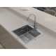 Кухонная мойка GRANFEST 5050 inox 1 чаша 450*400*205, монтаж: врезной, материал: нержавеющая сталь, цвет: нержавеющая сталь