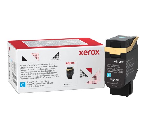 Тонер картридж стандартный, синий Xerox VLC410/415 (2000 страниц)/ Cyan Standard Capacity Toner Cartridge, Xerox VLC410/415 (2,000 Pages)