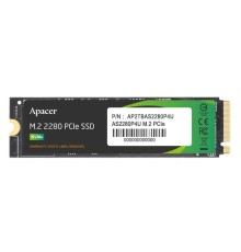Твердотельный накопитель Apacer SSD AS2280P4U 256Gb M.2 2280 PCIe Gen3x4, R3500/W1200 Mb/s, 3D NAND, MTBF 1.8M, NVMe, 170TBW, Retail, 5 years (AP256GAS2280P4U-1)