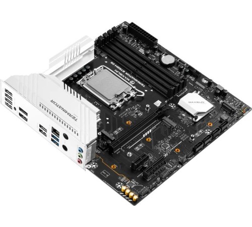 Материнская плата MAXSUN MS-Terminator B760M D5 WiFi, LGA1700, B760, 4*DDR5, 4*SATA3, 3*M.2, 2*USB 3.2, 6*USB 2.0, 1*PCIEx16, 1*PCIEx1, HDMI+DP, mATX