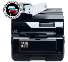 МФУ Катюша M240 принтер/копир/сканер, А4 формат, монохромный 40 стр/мин, 1200 dpi. Скан: цвет/чб. 4 ГБ RAM, 1 Гб Ethernet, USB, USB-host, Wi-Fi (опция), Факс (опция). Тонер в комплекте 3 000 отпечатков. Российское производство, Российская мат.плата; РЕЕСТ