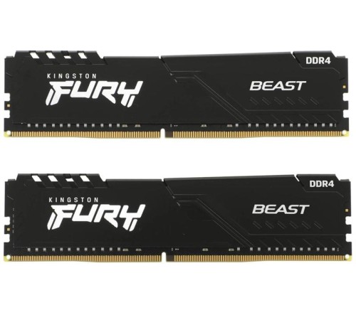 Оперативная память Kingston 64GB 3200MHz DDR4 CL16 DIMM (Kit of 2) FURY Beast Black