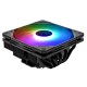 Кулер для процессора ID-COOLING IS-55 ARGB LGA1700/1200/115X/AM5/AM4 низкопрофильный высота 55mm (27шт/кор, TDP 125W, PWM, 5 тепл.трубок + медная база, ARGB FAN 120mm, черный) BOX