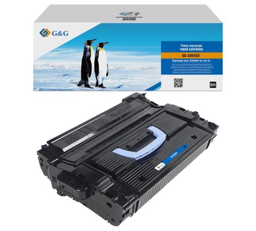 Картридж Cartridge G&G 43X для HP LJ 9000/9040/9050, с чипом 30 000стр.  аналог C8543X  гарантия 36 мес.
