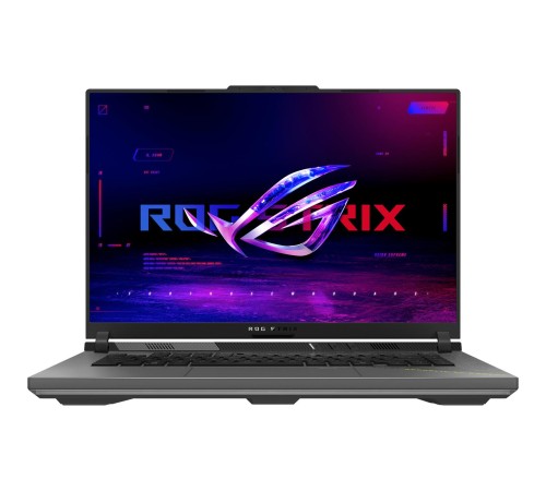 Ноутбук/ ASUS ROG Strix G16 G614PR-RV027 16"(1920x1200 (матовый, 165Hz) IPS)/AMD Ryzen 9 8940HX(4Ghz)/16384Mb/1024PCISSDGb/noDVD/Ext:NVIDIA GeForce RTX 5070 Ti(12288Mb)/Cam/BT/WiFi/90WHr/war 1y/2.5kg/Eclipse Gray/DOS