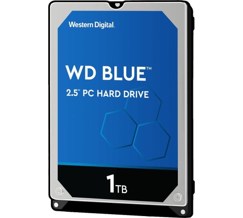 Жесткий диск/ HDD WD SATA3 1TB 2.5"" Blue 5400 RPM 128Mb (clean pulled) 1 year warranty