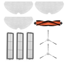 Комплект аксессуаров для робота-пылесоса Kit 1Main Brush+2Side Brush+3Dust Box Filter+3 Wash-free Mop Pad 1 шт. D9 Max(White)/F9 pro