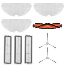 Комплект аксессуаров для робота-пылесоса Kit 1Main Brush+2Side Brush+3Dust Box Filter+3 Wash-free Mop Pad 1 шт. D9 Max(White)/F9 pro