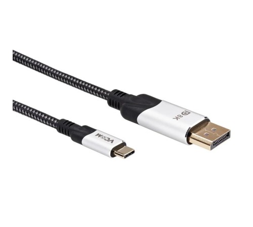 Кабель-адаптер/ Кабель-адаптер USB 3.1 Type-Cm --> DP(m) 8K@60Hz, 1.8m , Alumi Shell,VCOM <CU422MCV-1.8M>