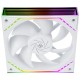 Кулер для корпуса/ Case Cooler Thermalright TL-M12W (120x124x25mm, 4-pin PWM, ARGB, 47.6CFM, 23.2dBA, 1500RPM, White)