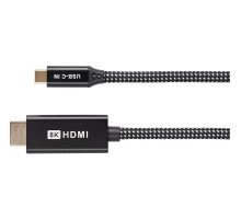 Кабель-адаптер/ Кабель-адаптер USB Type-Cm --> HDMI(m) 4K@120Hz 8K@30Hz, 1.8m Telecom <TCC015M-1.8M>