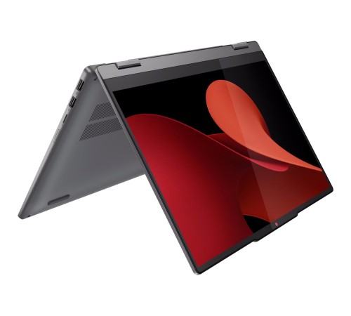 Ноутбук/ Lenovo IdeaPad 5 2-in-1 14AHP9 14"(1920x1200 OLED)/Touch/AMD Ryzen 7 8845HS(3.8Ghz)/16384Mb/512SSDGb/noDVD/Int:AMD Radeon 780M/Cam/BT/WiFi/57WHr/war 1y/1.5kg/luna grey/noOS + 65W, Pen, RU kbd