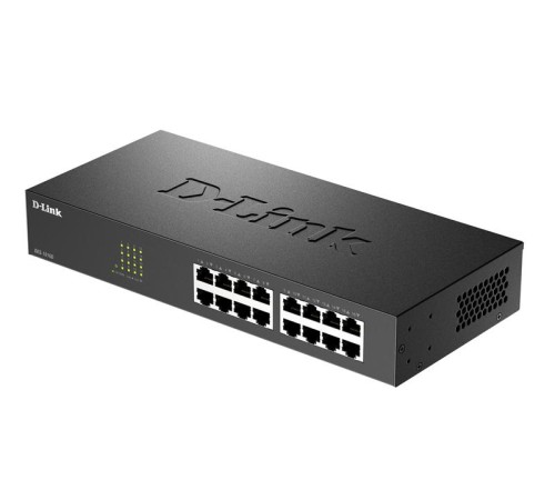 коммутатор D-Link Неуправляемый коммутатор, 16x100Base-TX, корпус металл