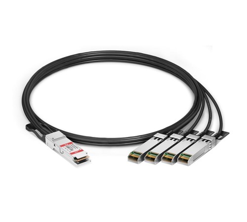 Твинаксиальный медный кабель/ Generic Compatible 100G QSFP28 to 4 x 25G SFP28 Passive Direct Attach Copper Breakout Cable Твинаксиальный медный кабель/ Generic Compatible 100G QSFP28 to 4 x 25G SFP28 Passive Direct Attach Copper Breakout Cable