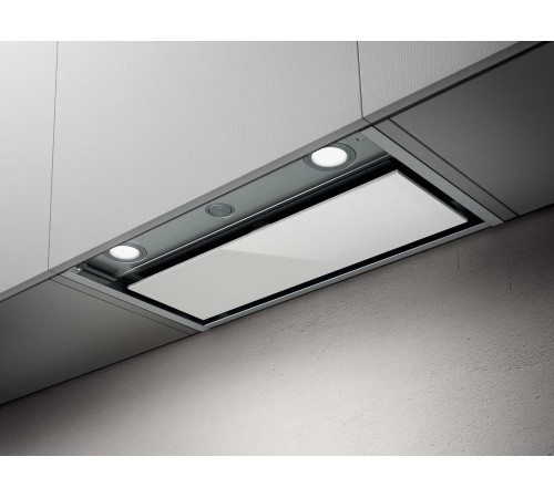 Вытяжки ELICA/ Декоративный дизайн, 120 см, 1000 куб.м., механическое поворотное управление, нержавеющая сталь+белое стекло