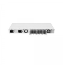 Маршрутизатор/ CCR2004-1G-12S+2XS Cloud Core Router with Annapurna Alpine AL32400 Cortex A57 CPU (4-cores, 1.7GHz per core), 4GB RAM, 1x Gigabit RJ45 port, 12x 10G SFP+ cages, 2 x 25G SFP28 cages, RouterOS L6, 1U rackmount case, Dual PSU