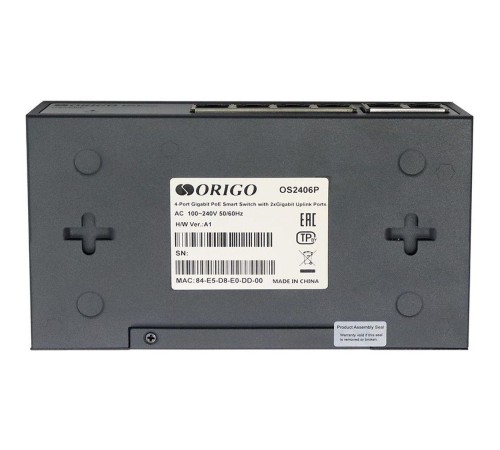 Коммутатор/ Smart Managed L2 PoE Switch 4 x 1000Base-T PoE+, 2 x 1000Base-T, PoE-60W budget