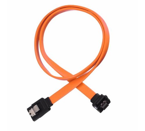 Кабель/ Кабель GoPower SATA (m)-SATA (m) 0.5м силикон ver.3.0 оранжевый в пакете (1/250)