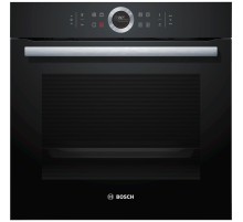 Встраиваемая электрическая духовка BOSCH 59.5x59.5x54.8 см, 71л, дисплей, 13 режимов, EcoClean, 3 стекла, черный