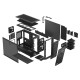 Корпус ПК без блока питания/ Case Fractal Design Meshify 2 TG Light Tint, Midi-Tower, 3x140mm, 2xUSB-A 3.2 + 1xUSB 3.2 Type-C E-ATX, ATX, mATX, mITX Gray