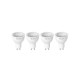 Умная лампочка Yeelight GU10 Smart bulb W1 (Dimmable, Warm White) - упаковка 4 шт., белый, модели YLDP004-A (Вскрытая упаковка)