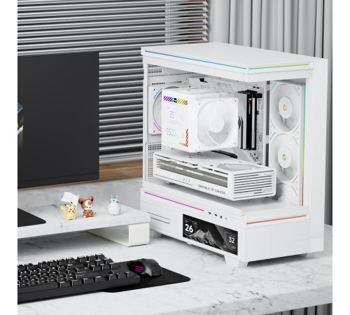 Кулер для процессора/ CPU Cooler Thermalright Peerless Assassin 140 Digital White (4-pin PWM, 165mm, Ni/Cu, 6x6mm, 1x120mm + 1x140mm, 82.CFM, 29.6dBA, 1850RPM, S: 1200, 1700, 1851, 115X, 2011, 2066, AM4, AM5, white)