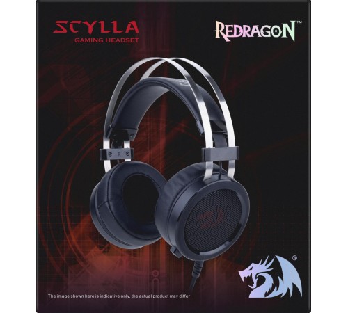 Redragon Игровая гарнитура Scylla черный+красный, кабель 2 м Redragon Игровая гарнитура Scylla черный+красный, кабель 2 м