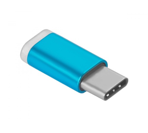 Greenconnect Переходник USB Type C на micro USB 2.0, M/F, Greenconnect, голубой, GCR-UC3U2MF-BL Greenconnect Переходник USB Type C на micro USB 2.0, M/F, Greenconnect, голубой, GCR-UC3U2MF-BL