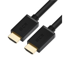 GCR Кабель 1.0m HDMI версия 2.0, HDR 4:2:2, Ultra HD, 4K 60 fps 60Hz/5K*30Hz, 3D, AUDIO, 18.0 Гбит/с, 28/28 AWG, OD7.3mm, тройной экран, черный, GCR-HM411-1.0m