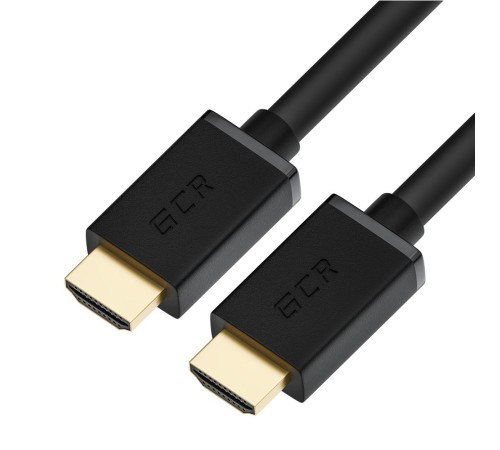 GCR Кабель 1.0m HDMI версия 2.0, HDR 4:2:2, Ultra HD, 4K 60 fps 60Hz/5K*30Hz, 3D, AUDIO, 18.0 Гбит/с, 28/28 AWG, OD7.3mm, тройной экран, черный, GCR-HM411-1.0m