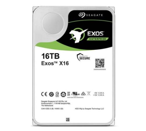 Жесткий диск Seagate Exos X16 ST16000NM001G, 16TB, 3.5", 7200 RPM, SATA-III, 512e/4K, 256MB (Вскрытая упаковка) Жесткий диск Seagate Exos X16 ST16000NM001G, 16TB, 3.5", 7200 RPM, SATA-III, 512e/4K, 256MB (Вскрытая упаковка)